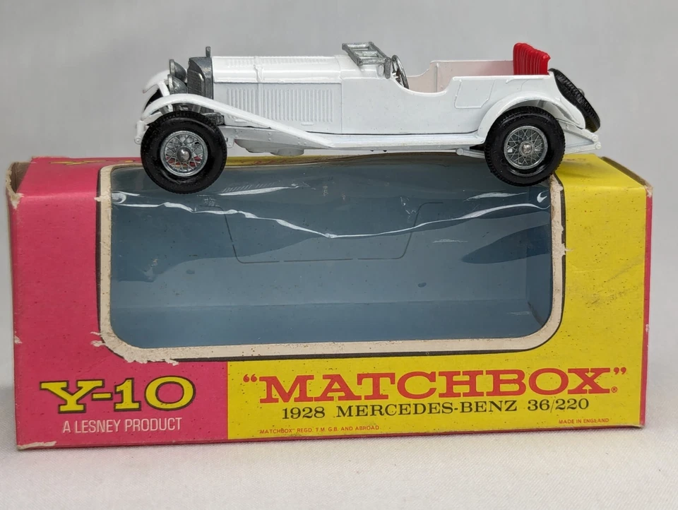 Lesney Y-10 "Modelos de Antaño" 1928 Mercedes Benz 36/220 Hecho en Inglaterra Foto 2 de 4