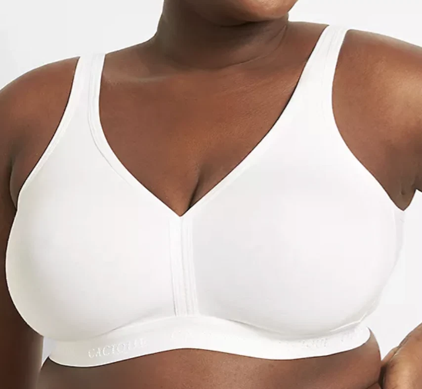 Sujetador Lane Bryant Cacique ligeramente forrado sin aros negro blanco beige Foto 2 de 4