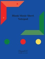 Blank Music Sheet Notepad: Music Composition Notebook, 124 pages, 8.5x11 inch