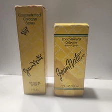 Lot of 2 Vintage Jean Nate Concentrated Eau De Cologne Natural Spray 1oz + 2oz
