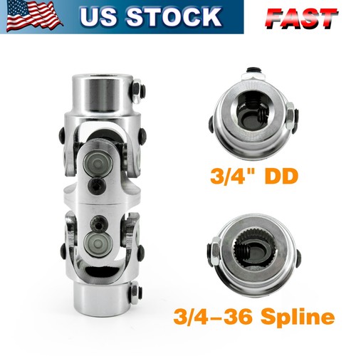 Gelenkwelle 3/4DD X 3/4 36 Splines – Schwarz Oxidiert Für Präzise Lenkung
