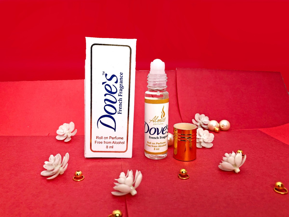 12 x ALMAS PERFUME WITH DOVE S 8ML FRENCH FRAGRANCE