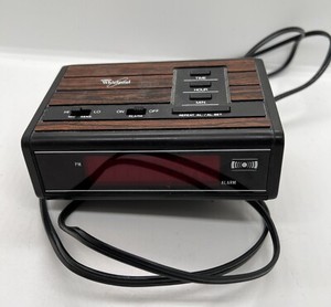 Vintage Whirlpool Digital LED Alarm Clock Model WE-28D - Clock & Alarm Works F2