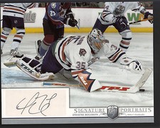 Dwayne Roloson 2006-07 Be A Player Portraits 8x10 Autograph Oilers