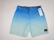 Hurley Men's Phantom Board Shorts Size 29 NWT Blue Stretch Tie Waistband