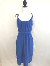 New Madewell Silk Skyway Cami Dress In Bright Blue Sz 8 NEW