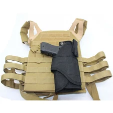 Tactical Pistol Gun Holster Right Hand Hunting Molle Handgun Pouch Case
