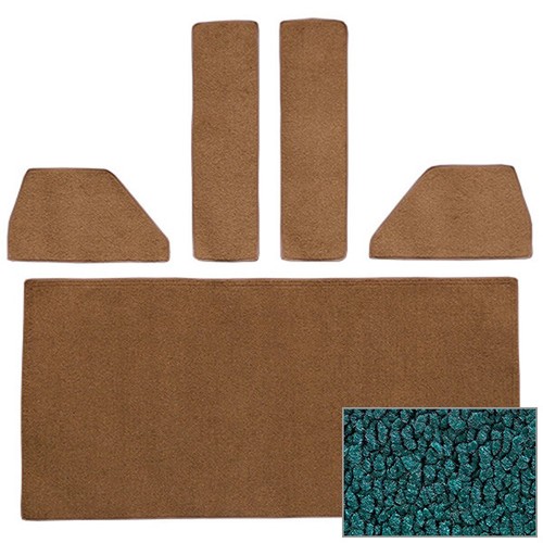 1948-52 Ford F1, F2, F3, F4 Die-cut Rear Accessory Set Loop Carpet! - Picture 30 of 41