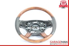 07-10 Mercedes CL550 S550 Lenkrad 4 Speichen Grau Holz Leder Mit Schaltwippen 07-10 Mercedes CL550 S550 Lenkrad 4 Speichen Grau Holz Leder Mit Schaltwippen