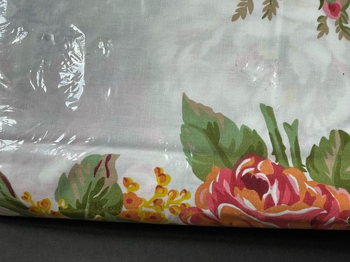 NEW! Rare RALPH LAUREN Melissa *KING FLAT SHEET Floral Beach House White FLOWERS - Picture 5 of 10