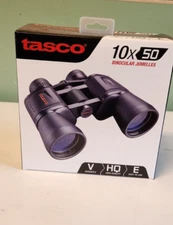 Tasco Essentials Binoculars 10x50mm, Porro Prism, Black