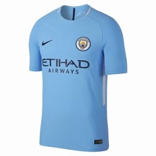 Nike Manchester City Youth Home Light Blue 2017/18 Soccer Jersey