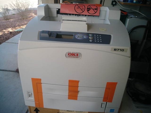 OKI Okidata B710 B710N NETWORK LASER PRINTER 62435504 MONOCHROME 230 VOLTS!