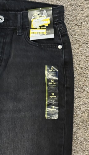 Art Class - Girls High Rise Size 12 Black Denim Jeans NWT Adjustable Waist - Picture 6 of 7