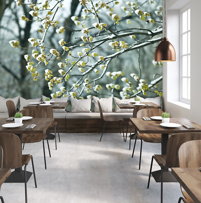 3D Winter Tree Branch O204 Wallpaper Wall Mural Self-adhesive Assaf Frank Fay
