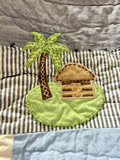 Pottery Barn Kids Treasure Cove EUC COMPLETE Twin Bed SET - Quilt/Sheets/Shams