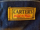 Vtg ORIGINAL Carter's "Watch The Wear" Blue Denim Work Apron Lebanon NH pre 1963 — photo 2