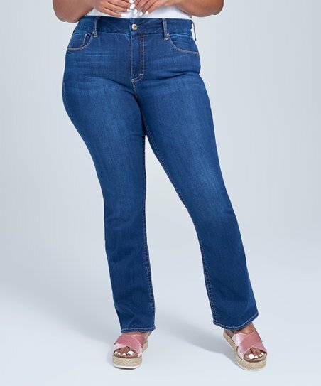 Seven7 Plus Size Tummyless Slim Mid 