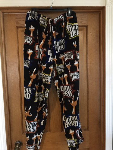 MENS XL FLEECE GUITAR HERO PAJAMA PANT 