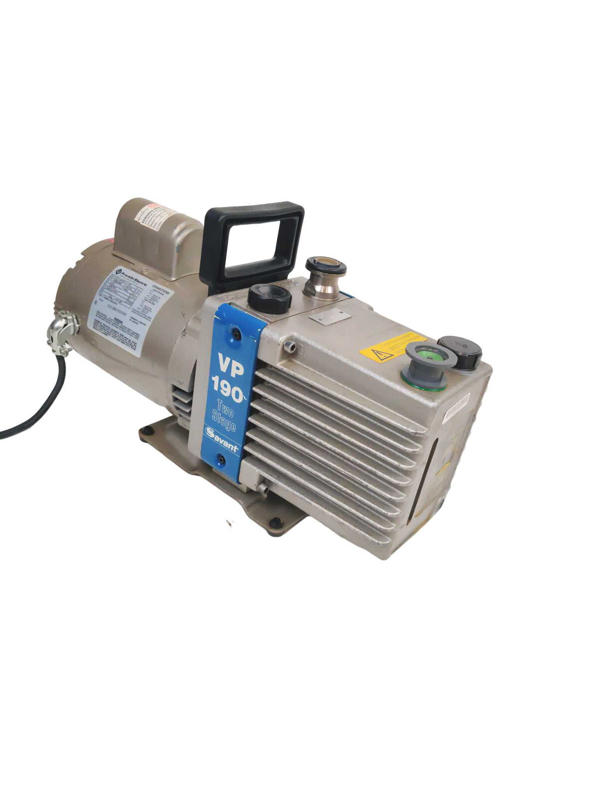 Savant VP 190 Two Stage High Vacuum Pump w Frank Electric 1102180403