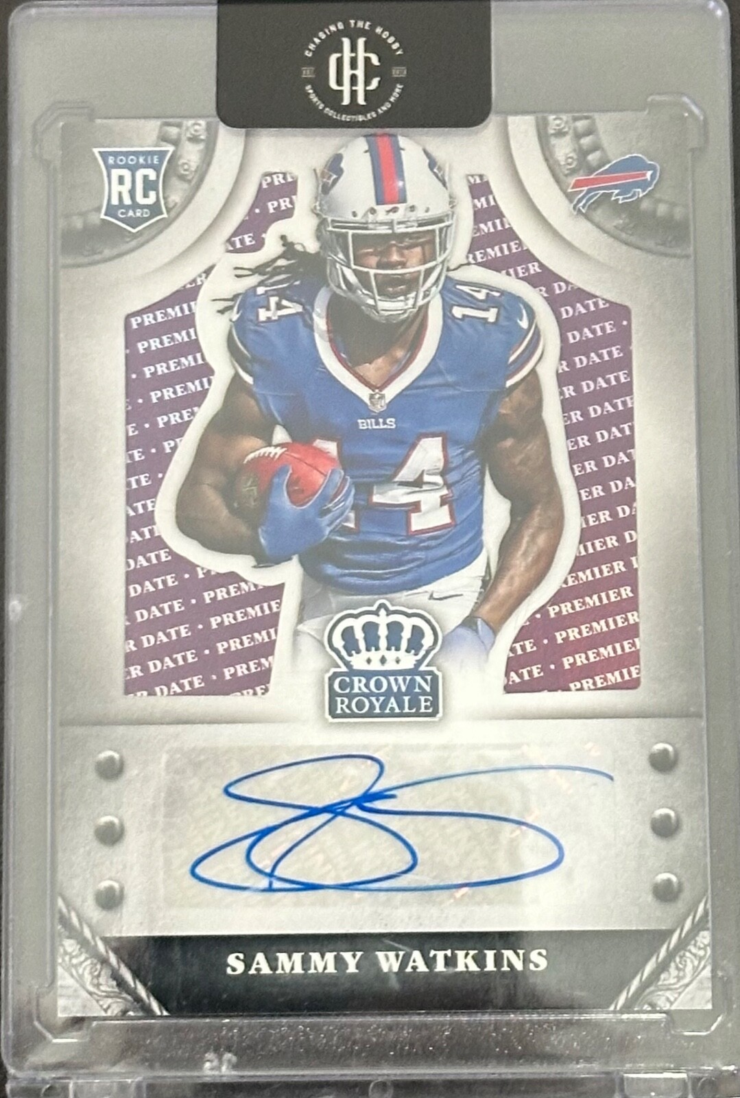 Sammy Watkins Panini Crown Royale Rookie Signatures #SSW Premier Date