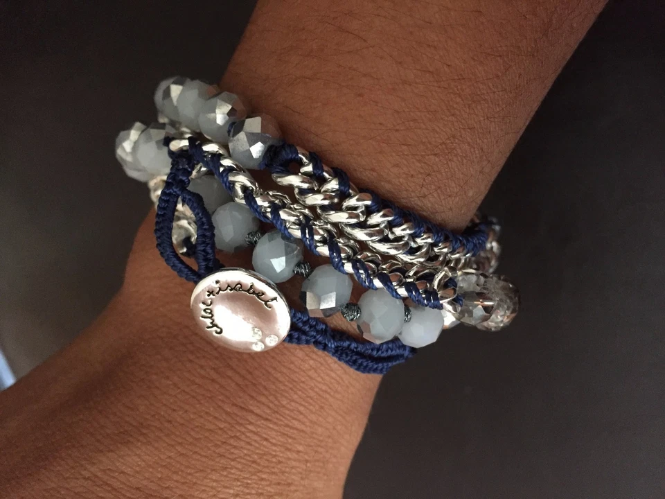 Pulsera Chloe + Isabel Bead + Cadena Multi-Envoltura - B079N - NUEVA - Foto 2 de 4