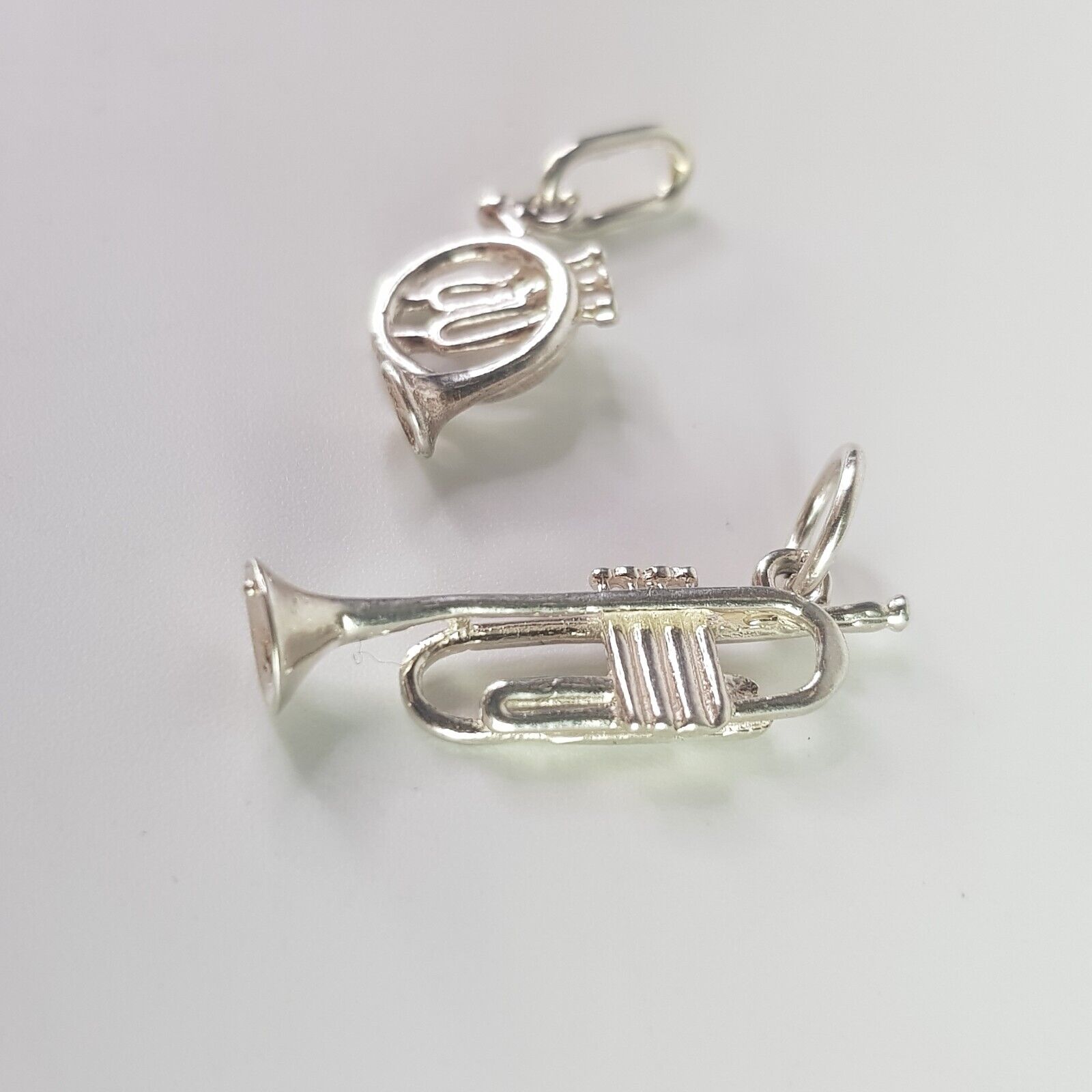 Vintage Sterling Silver Musical Horn Instraments … - image 5