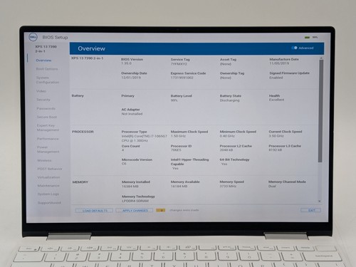 Dell XPS 7390 2-IN-1 13" UHD+ 4K+ Touch I7-1065G7 512GB 16GB W10 Backlit FPR - Picture 2 of 11