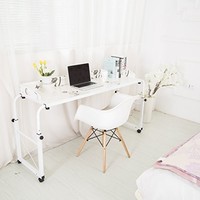 Overbed Table Laptop Cart Computer Table Home Ancient Laptop Wood Metal White Overbed Table Laptop Cart Computer Table Home Ancient Laptop Wood Metal White