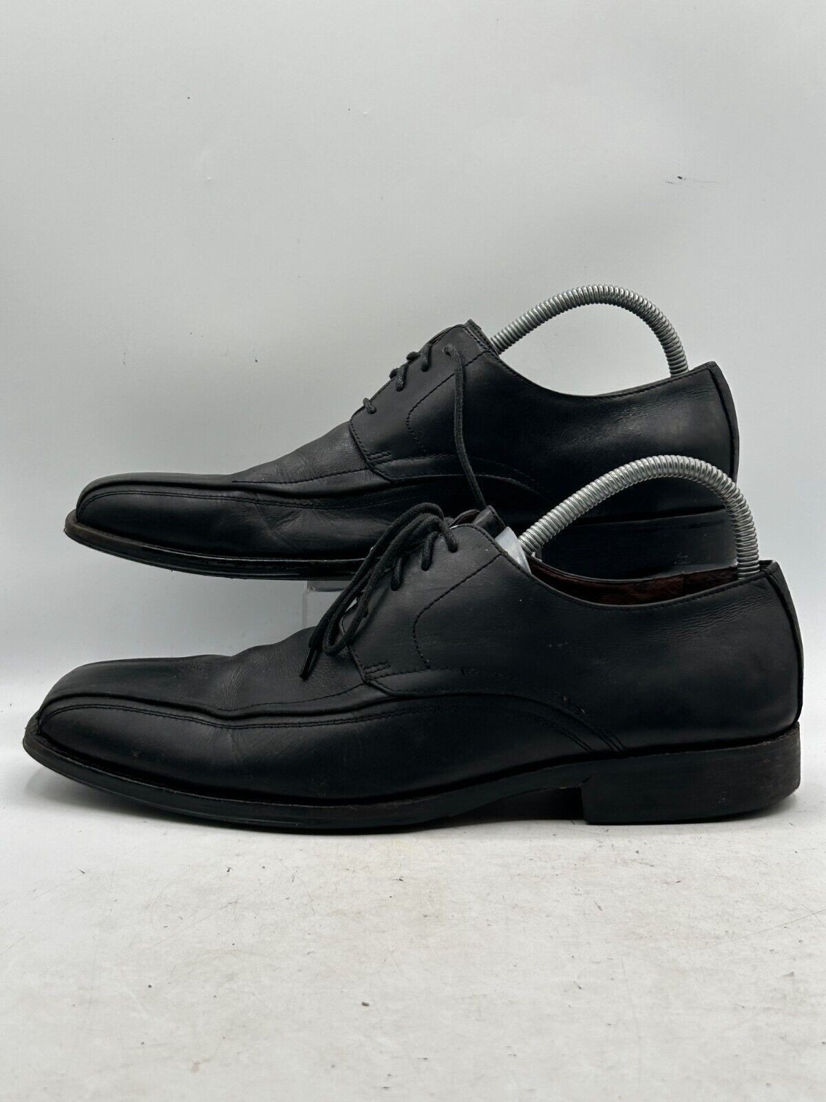SAOLA Scarpe eleganti basse stringate Johnston & Murphy Derby da uomo taglia 11 in pelle nera