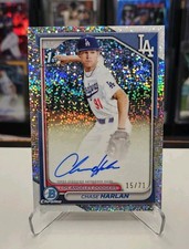 2024 Bowman Draft 1st Chase Harlan #/71 Sparkle Refractor Auto 🔥 🔥 Dodgers