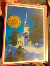 12 VTG 1990"s Maxfield Parrish PEACEFUL NIGHT CHRISTMAS CARDS  BROWN & BIGELOW 