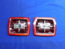 Pair Of New 66 Ford Galaxie 500 Xl 7 Litre Taillight Rear Lamp Lens C6az-13450-h