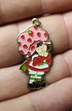 Vintage 1980 AGC Strawberry Shortcake Enamel Pendant
