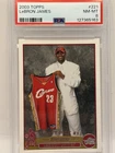 Topps 2003-04 LeBron James #221 Rookie Draft Pick PSA 8 Cavaliers Card