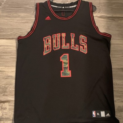 Adidas NBA Chicago Bulls Derrick Rose #1 Jersey Black XL Basketball