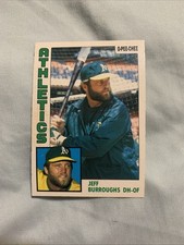 1984 O-Pee-Chee Jeff Burroughs . Oakland Athletics #354