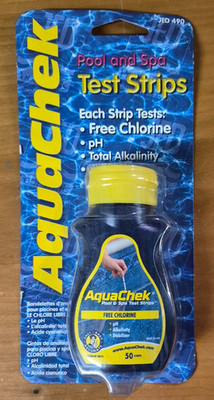AquaChek 50 Spa & Pool Test Strips Free Chlorine PH Total Alkalinity Stabilize