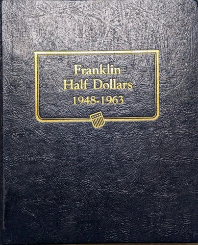 Franklin Half Dollars 1948-1963 Whitman Classic Album #9126 - Used, (3 pages)