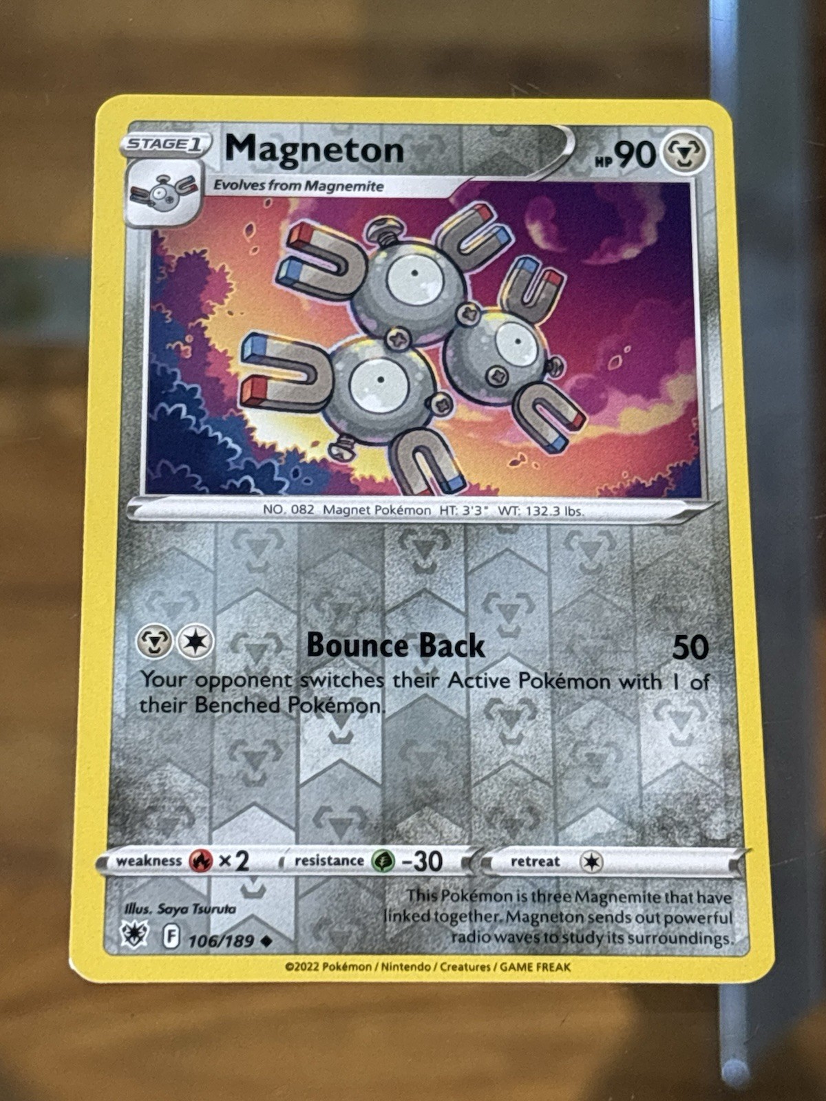 Magneton - 106/189 Rev Holo Astral Radiance Pokemon Card