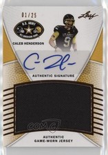 2014 Leaf US Army All-American Bowl 1/25 Caleb Henderson #JA-CH1 Auto k4s