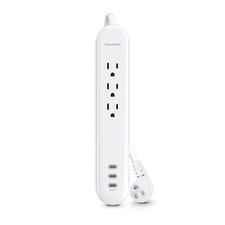 CyberPower P304UC3 3-Outlet Home/Office Surge Protector with 3x USB-C Port, Whit