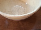 Vintage Watt Oven Ware Yellow W/Pink & Blue Stripe Mixing Bowl #8 — photo 7