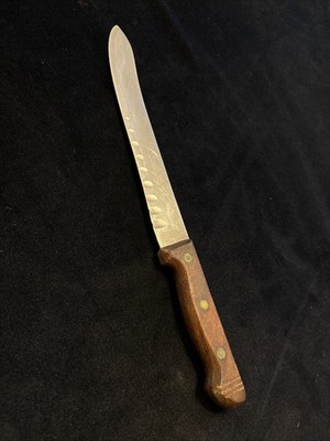 10'' Blade Grant & Sons GRANTON KNIFE Stainless Scalloped Edge-Sheffield England