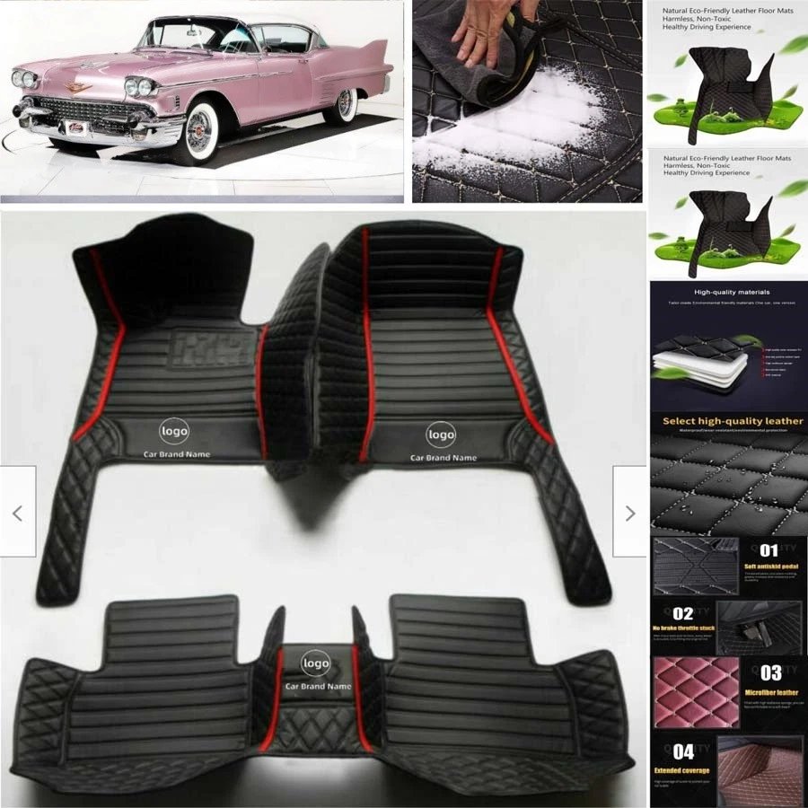 For Cadillac Deville Car Floor Mats Custom Waterproof Auto Liners Carpets - Изображение 2 из 4