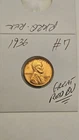 wheat penny 1936 NICE RED BU 1936-P LOT #7 UNC LINCOLN CENT GREAT RED LUSTER