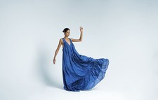Kalita Maxikleid S in Blau UVP 700£