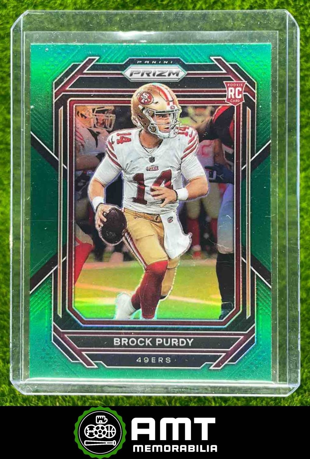 Brock Purdy RC Rookie 2022 Panini Prizm Green San Francisco 49ers #353