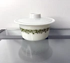 Vintage Corning Pyrex Spring Blossom Crazy Daisy Butter Bowl With Plastic Lid