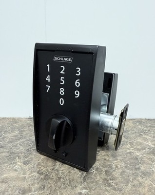 Schlage Keyless Touchscreen Deadbolt - Matte Black (BE375 CEN 622